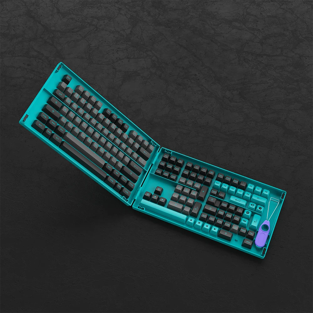 Akko Black & Cyan キーキャップ Black & Cyan Keycap Set(197-Key) | Akko Official Global Site