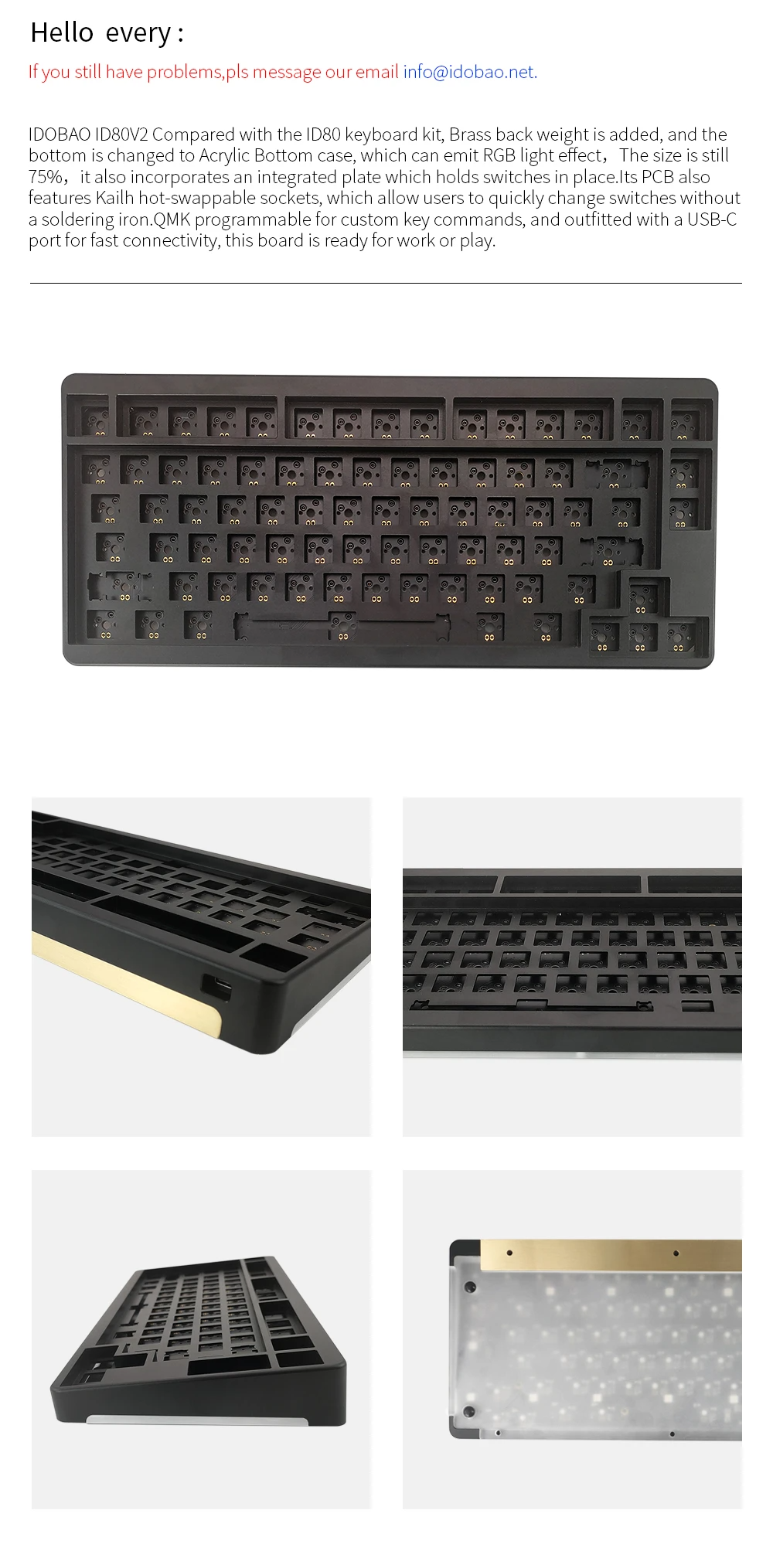 ID80V2 75% Kit (ISO) | CandyKeys