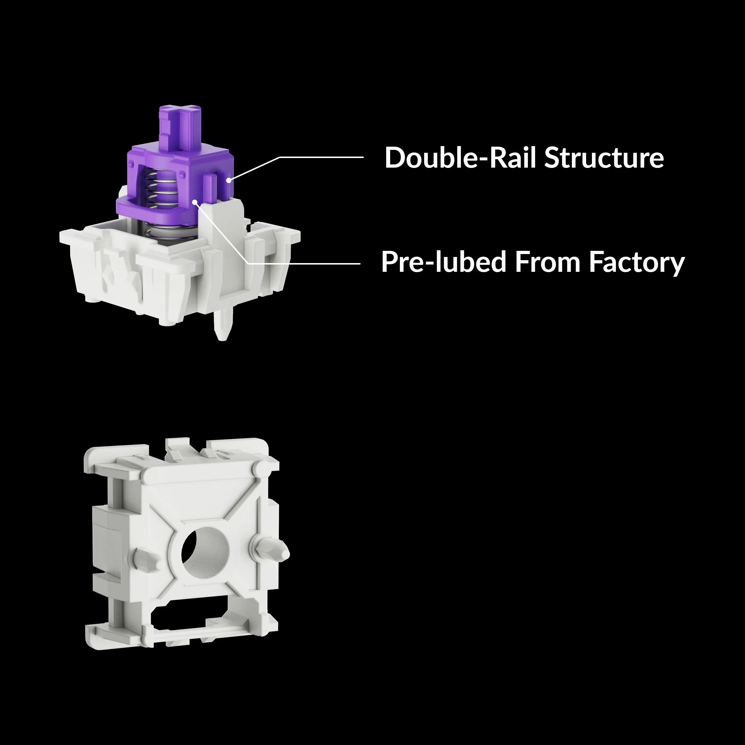 キーボード Gateron Double-Rail Magnetic Switch Dawn Gateron Double-Rail Magnetic Switch – Lemokey