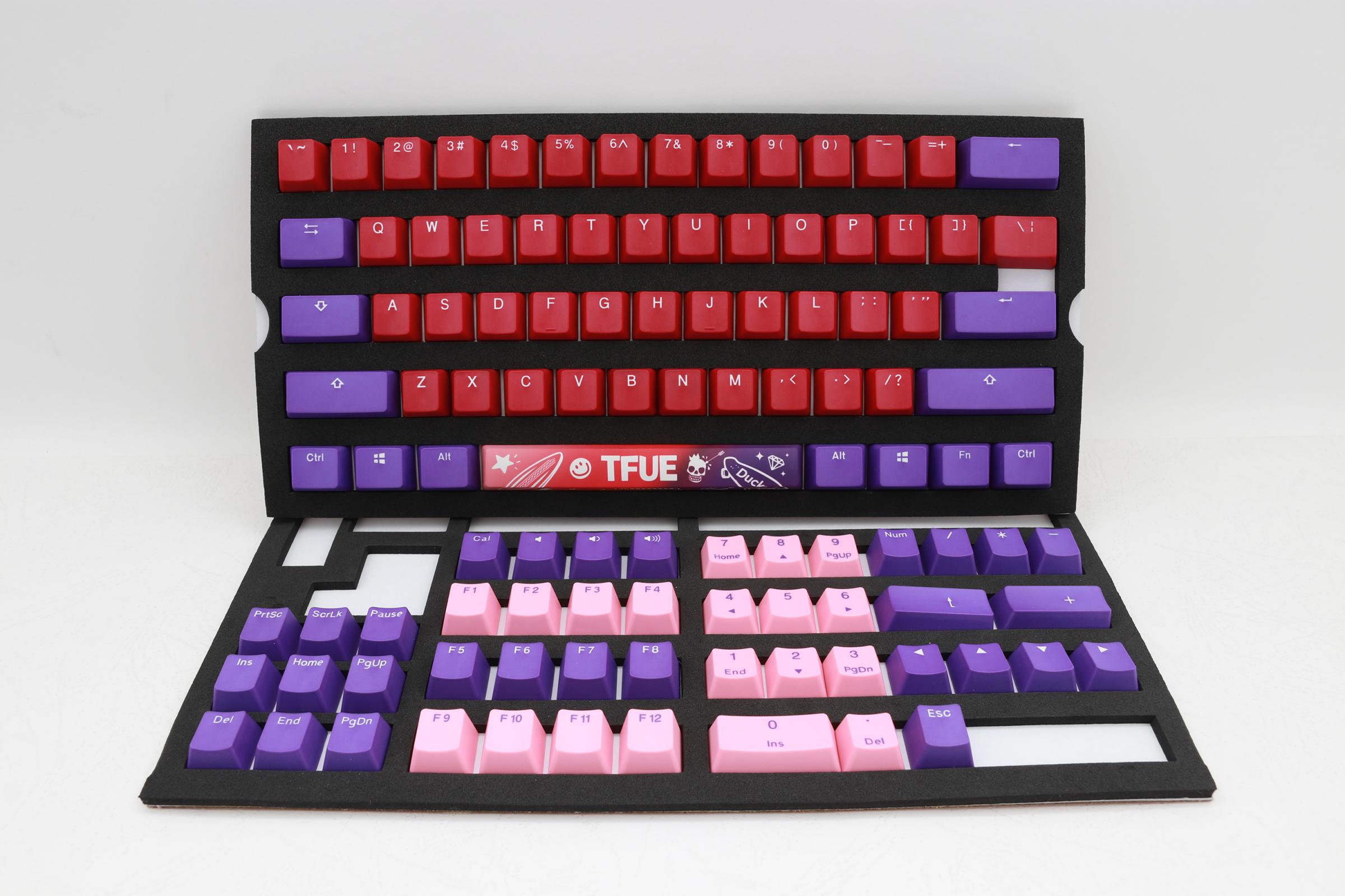 Ducky × tfue keycap set Ducky X TFUE - PBT Double Shot Keycap : Meckeys.com : Keycaps