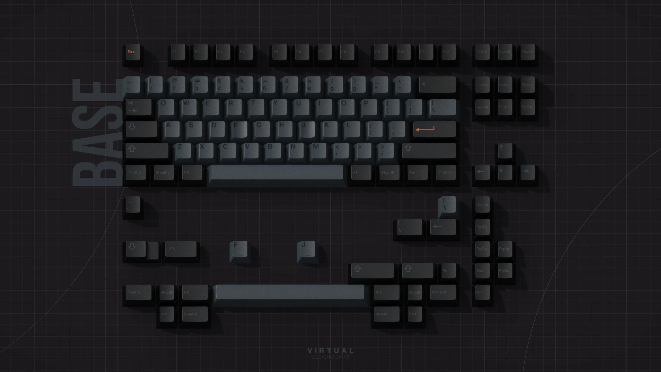 GMK STEALTH キーキャップセット GMK Stealth (Base Kit) | CandyKeys