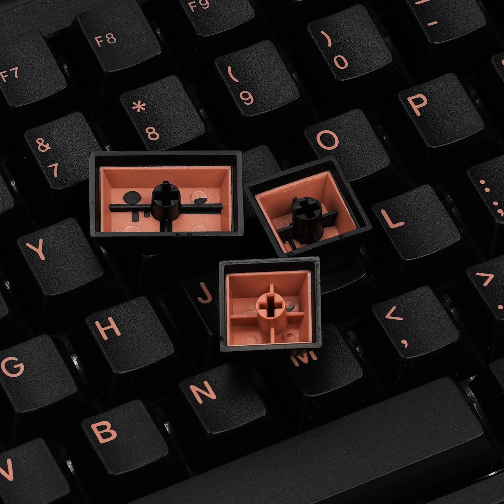 EnjoyPBT キーキャップセット - Pink on Black EnjoyPBT Pink on Black Keycap Set Doubleshot ABS – Divinikey