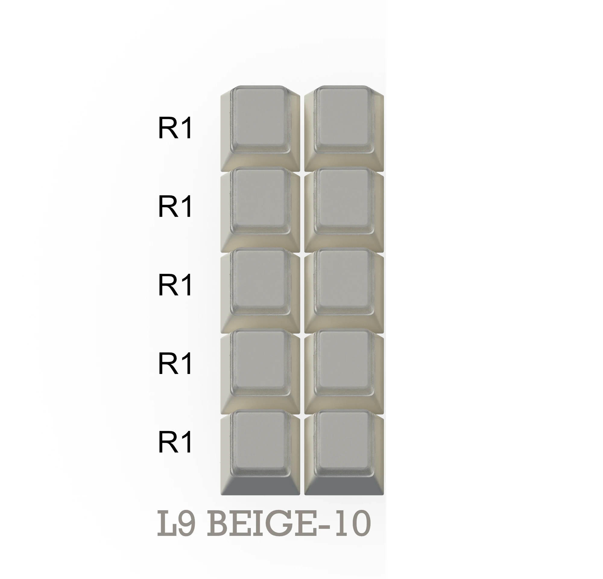 GMK Relegendables Beige + black (よさん) Relegendables - Keycaps Info From Matrix