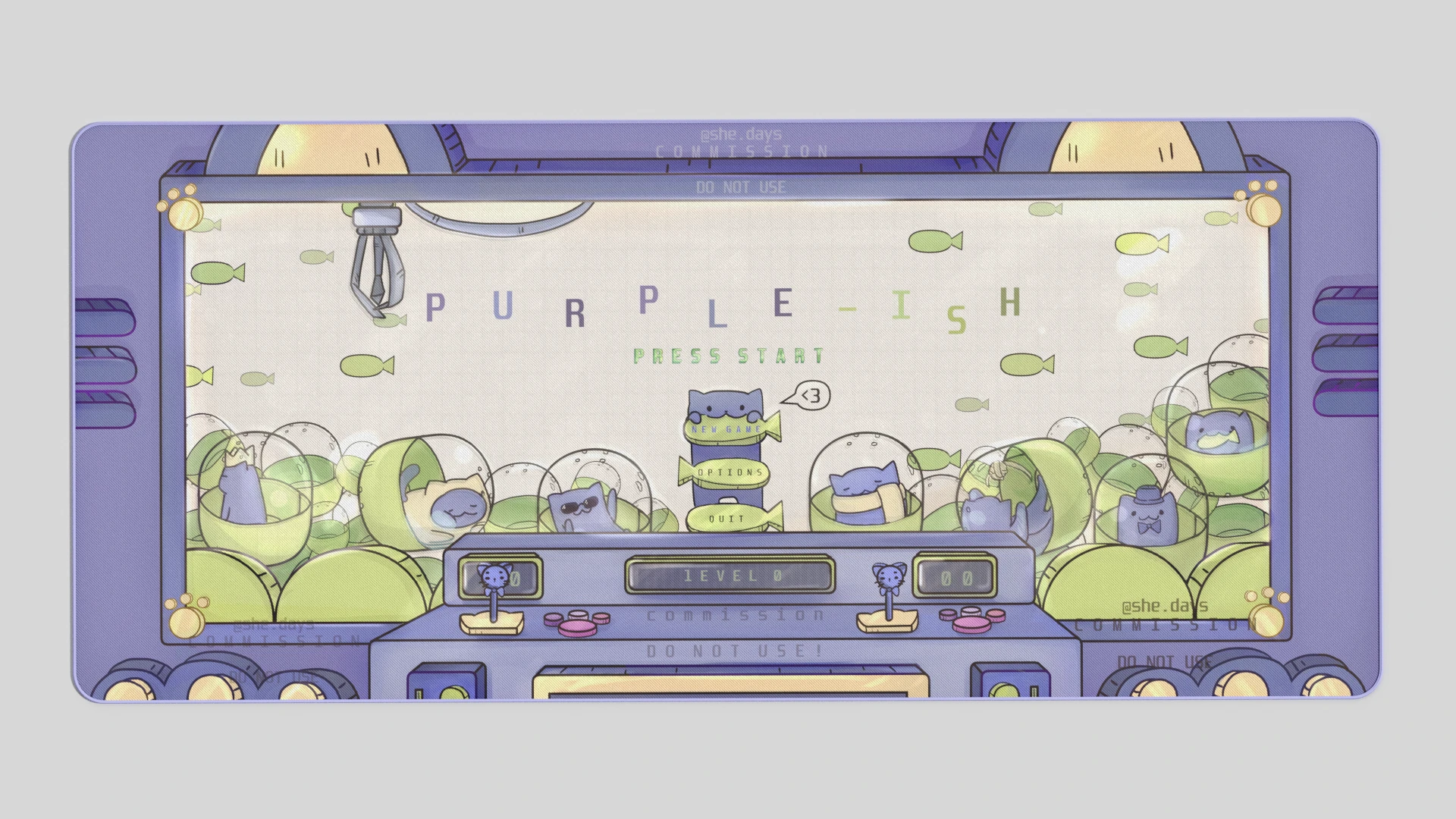 GMK Purple-ish デスクマットPeek Purple-Ish Deskmat | CandyKeys